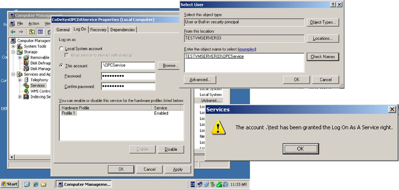 Configure_the_OPC_Server_Service_Select_User