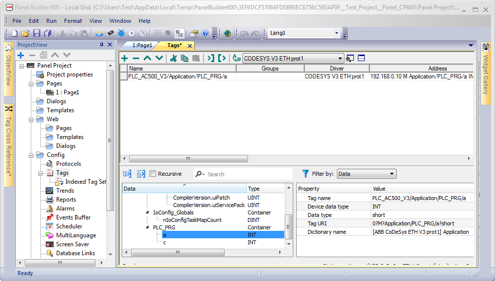 Configured tags V3