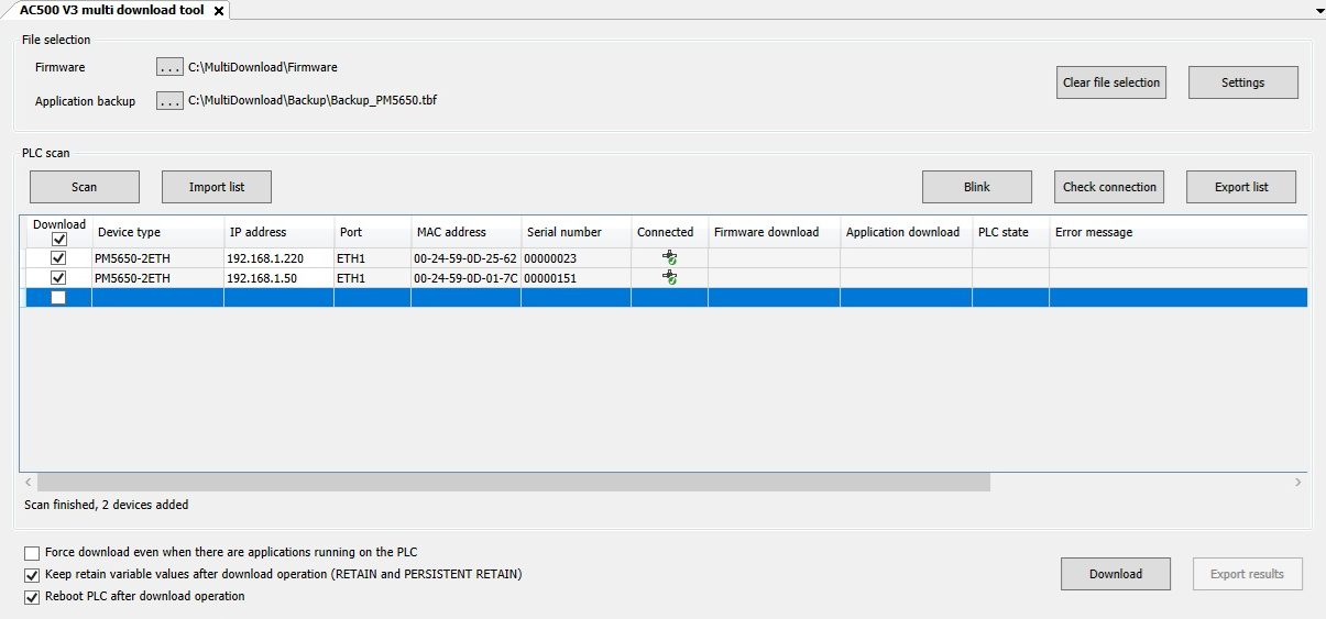Keep varables checkbox