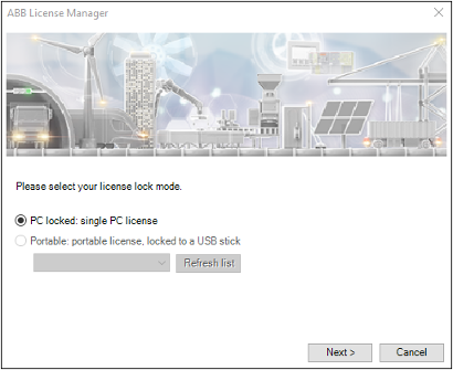License lock mode